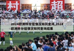 2024欧洲杯分组情况如何查询,2024欧洲杯分组情况如何查询结果