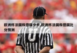 欧洲杯法国和德国分析,欧洲杯法国和德国比分预测