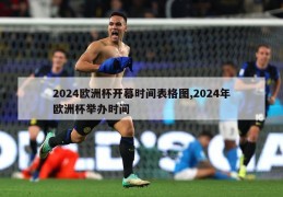 2024欧洲杯开幕时间表格图,2024年欧洲杯举办时间