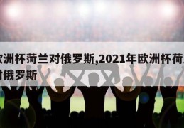 欧洲杯菏兰对俄罗斯,2021年欧洲杯荷兰对俄罗斯