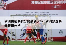 欧洲预选赛积分榜最新,2020欧洲预选赛最新积分榜